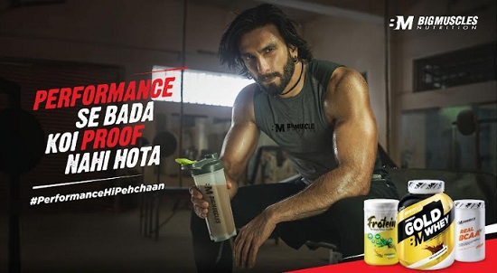 BigMuscles Nutrition Launches New Campaign 'PerformanceHiPechaan' with Brand Ambassador Ranveer Singh 1 18597 pic1