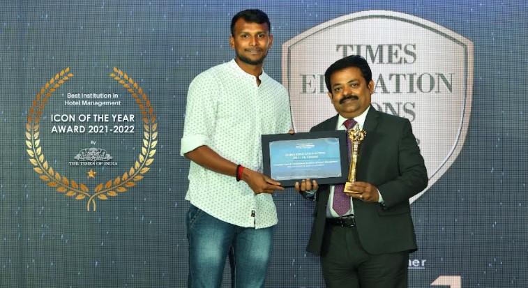 Chennais Amirta Bags 'The Best Institution in Hotel Management' Award at The Times Education Icons 2021-2022