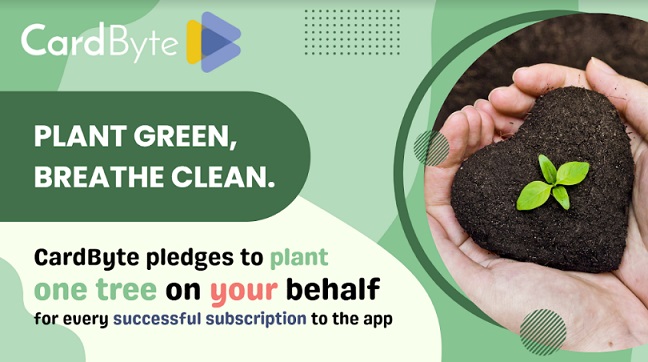 CardByte Pledges to Plant a Tree for Every Successful Subscription of its Patform