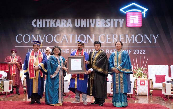 Chitkara University Confers D.Litt to the Pioneer in India's Startup Eco System