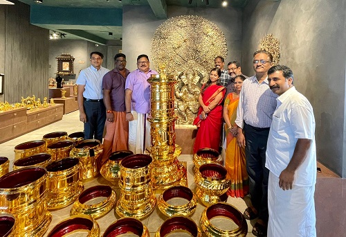 Chennai Firm Executes Gold Plating Work for Kerala Temple