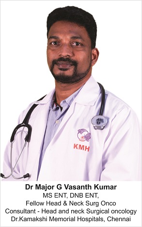 Dr. Kamakshi Memorial Hospitals, Pallikaranai, Chennai Restores Voice in a Larynx Tumour Patient