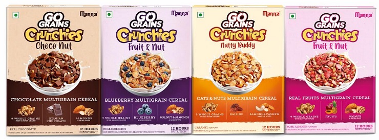 Southern Health Foods Pvt. Ltd. Launches Manna Go Grain Crunchies