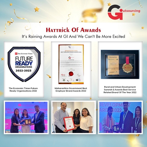 GI Outsourcing wins a Hattrick of Awards in the Last Quarter