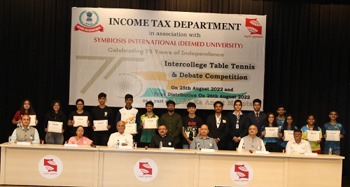 Income Tax Department Pune and Symbiosis International Deemed University Organizes Inter College Competition in Maharashtra