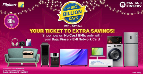 Bajaj Finance Makes Shopping Exciting During Flipkart Big Billion Days with No Cost EMIs