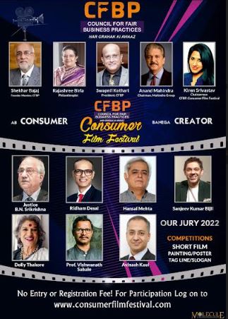 Hansal Mehta, Sanjeev Kumar Bijli, Ridham Desai in Jury 2022 of CFBP Consumer Film Festival