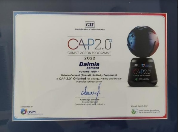 Dalmia Cement Wins Prestigious CII CAP 2.0 Award for Pioneering Climate Action Initiatives in India
