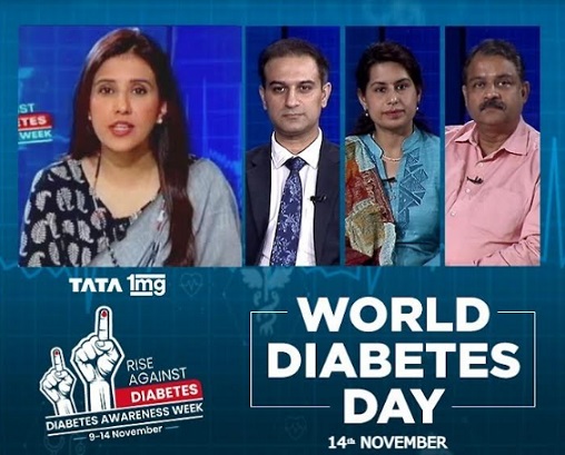 Tata 1mg Launches #RiseAgainstDiabetes Campaign in Association with NDTV