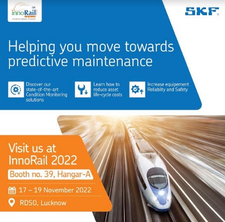 SKF Showcases 'Made in India' Solutions for Railways at InnoRail India 2022