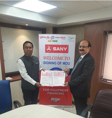 Sany Bharat Signs MoU with Union Bank of India