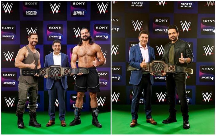 WWE Superstar Drew McIntyre along with Movie Stars Karthi and John Abraham Promise Viewers 100 percent Shudh Sports Entertainment Only on Sony Sports Network