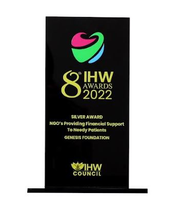 Genesis Foundation Receives The Indian Health and Wellness 2022 Award for Providing Financial Support to Needy Patients
