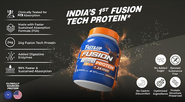 Fast&Up Launches India's 1st Clinically Tested Blend of Plant and Whey Protein - Fusion