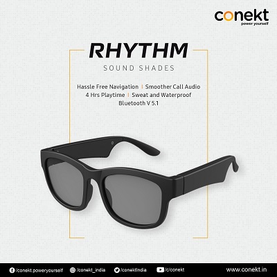 Conekt Gadgets Launches Rhythm - Stylish Audio Sunglasses with Built-in Speakers and Microphone
