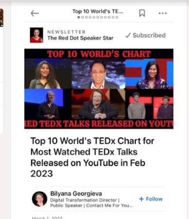 Indian Doctor Amongst Top 10 of the World's Most Watched TEDx Talks Released in February
