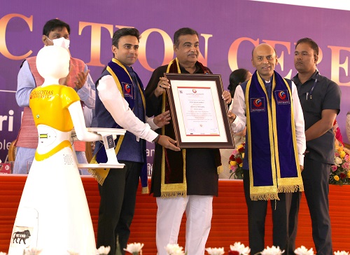 "Great Pleasure to Receive Honorary Degree from Galgotias University which is Now World renowned"- Nitin Gadkari Union Minister of Road Transport and Highways