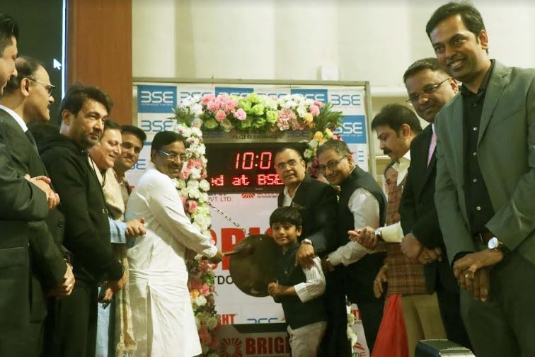 Starry Celebrations for Bell Ringing and Listing Ceremony of Bright Outdoor Media at BSE