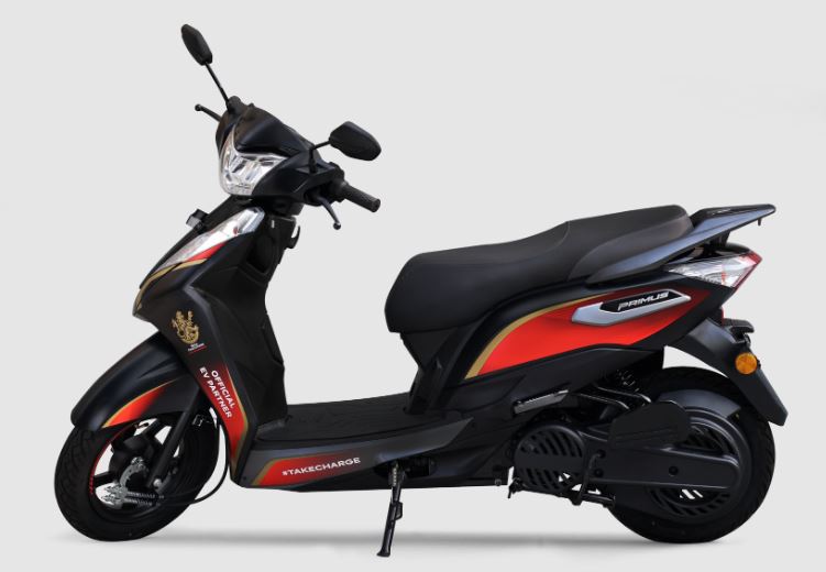 Ampere, the Official EV Partner of Royal Challengers Bangalore, Launches Limited Edition RCB-themed Ampere Primus Electric Scooter