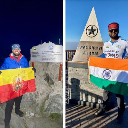 Naveen Mallesh Sets a New Record by Becoming the Fastest Indian and Asian to Climb Mount Kinabalu and Mount Fansipan in 3 Days 10 Hours and 49 Mins