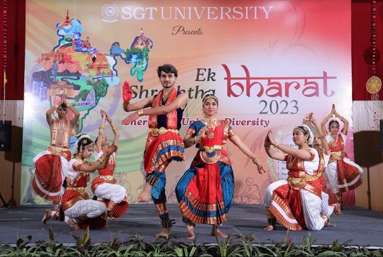 Students Showcase Cultural Heritage at SGT University's 'Ek Bharat Shresth Bharat'