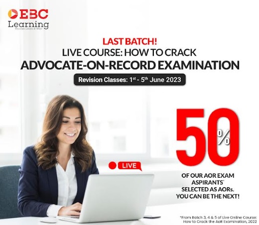 How to Crack the Advocate-on-Record Examination: A Live Online Course by EBC Learning