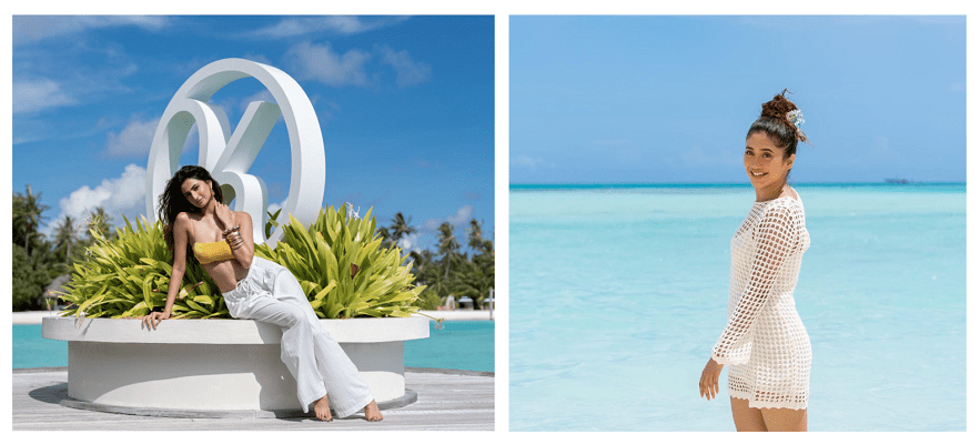 Celebrities Shivangi Joshi and Palak Tiwari Enjoyed their Tropical Summer vaKays at the oh-so-kool Kandima Maldives