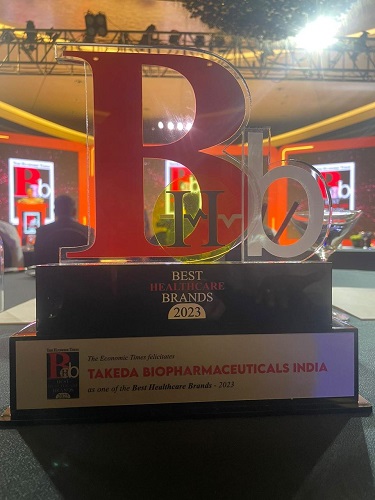 Takeda India felicitated as one of The Economic Times Best Healthcare Brand 2023