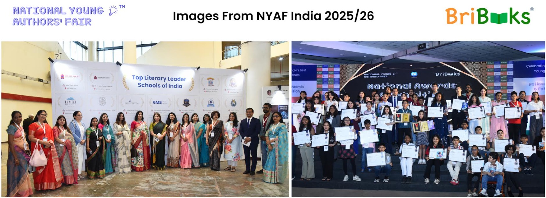BriBooks Celebrates India's Top Young Authors at the National Awards and Exhibition 2025–26