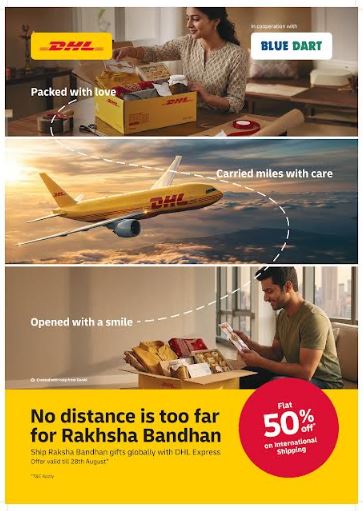 DHL Express' Rakhi Express is Back with 50% Off on International Shipments from India