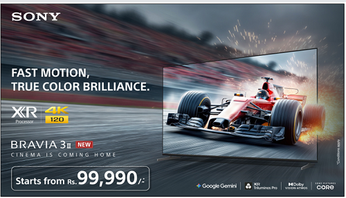Sony Introduces BRAVIA 3II with XR Processor and 120Hz Refresh Rate, Elevating the BRAVIA 3 Series into a New Era of Intelligent Picture Performance