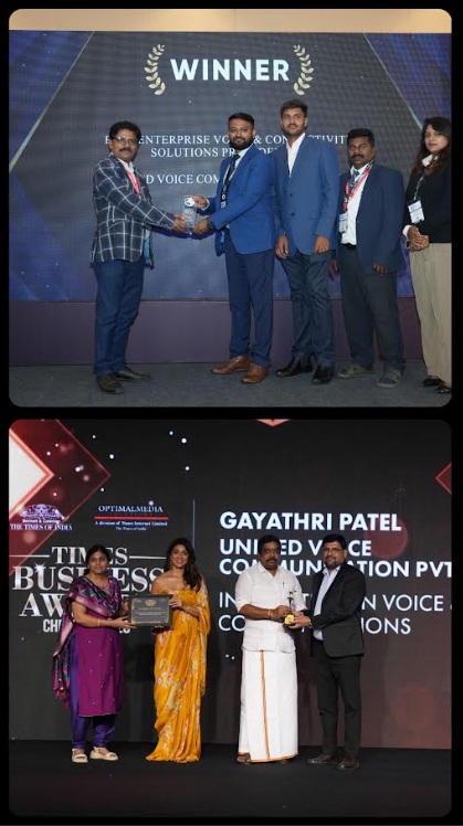 Unified Voice Earns Dual Honours for Enterprise Communications Innovation at Bengaluru and Chennai Awards