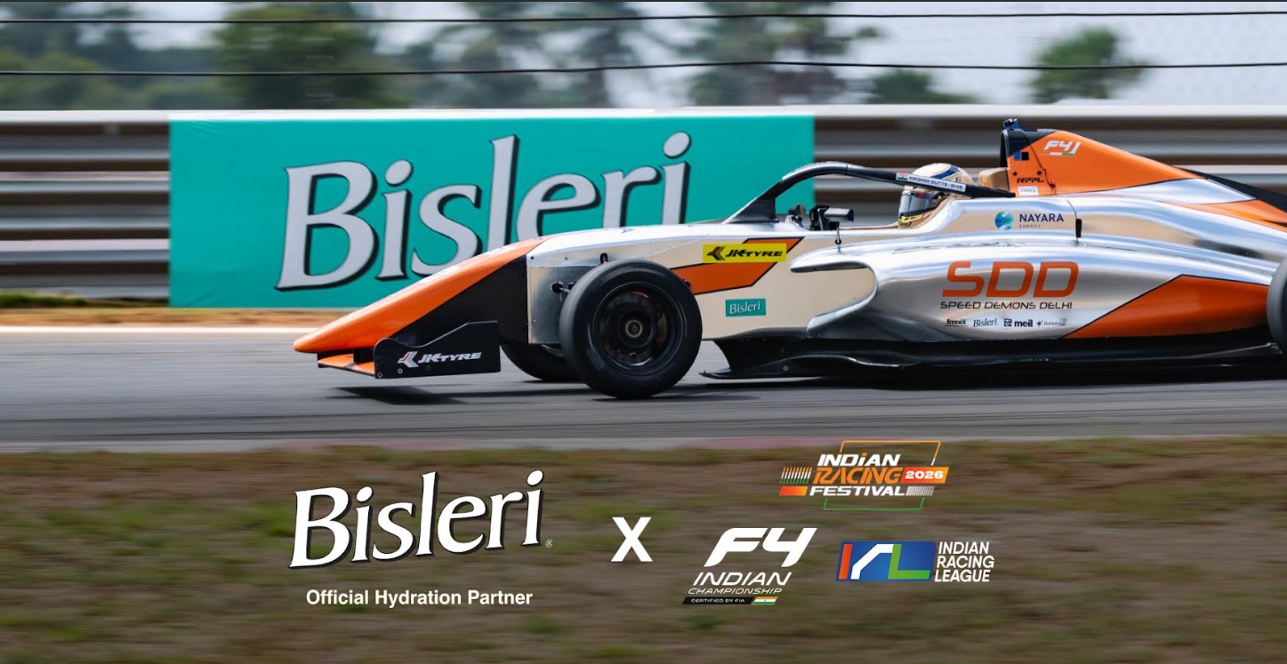 Bisleri International becomes Official Hydration Partner of F4 and the Indian Racing League