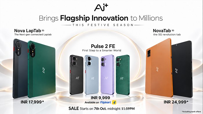 Ai+ Smartphone Brings Flagship Innovation to Millions This Festive Season with Pulse 2 FE, NovaTab and LapTab