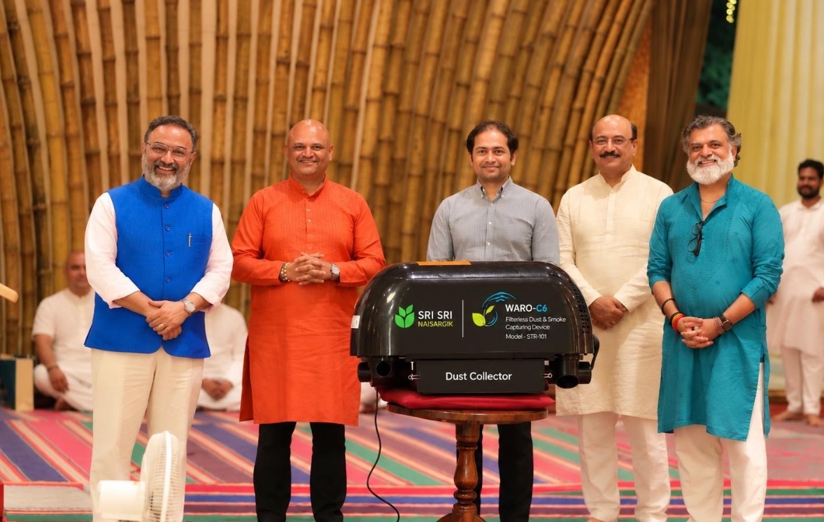 WARO-C6: Innovative, Scalable Technology by Art of Living-Sri Sri Naisargik, Emerges as a Sustainable Solution for Urban Air Pollution