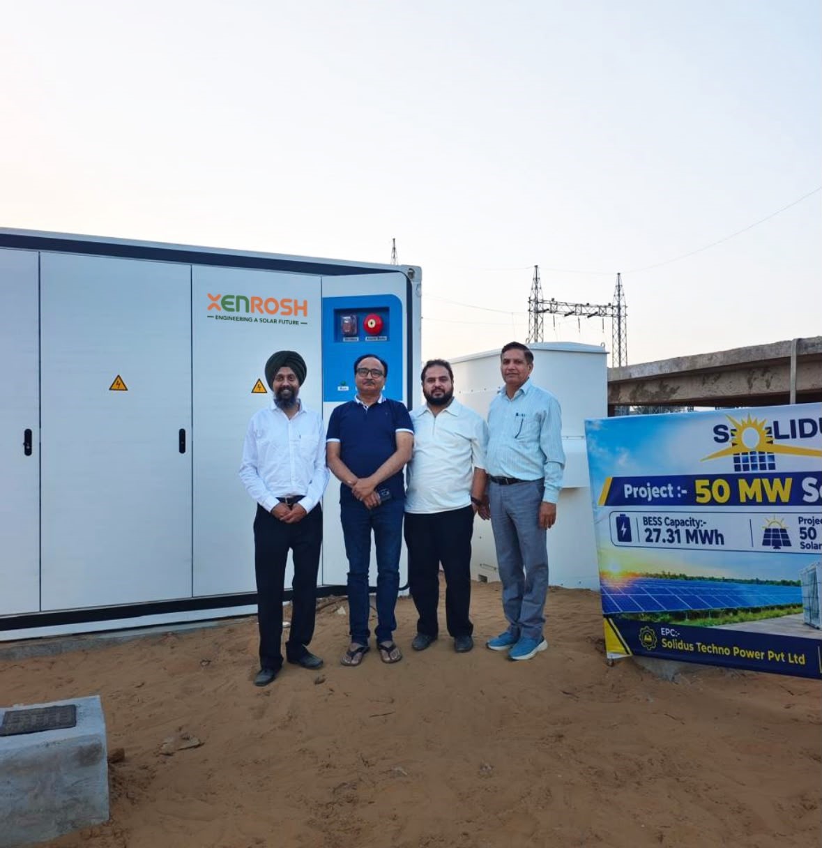 Solidus Techno Power Marks a New Milestone with 27.31 MWh BESS Project Integrated with 50 MW Solar Project for SBF Ispat
