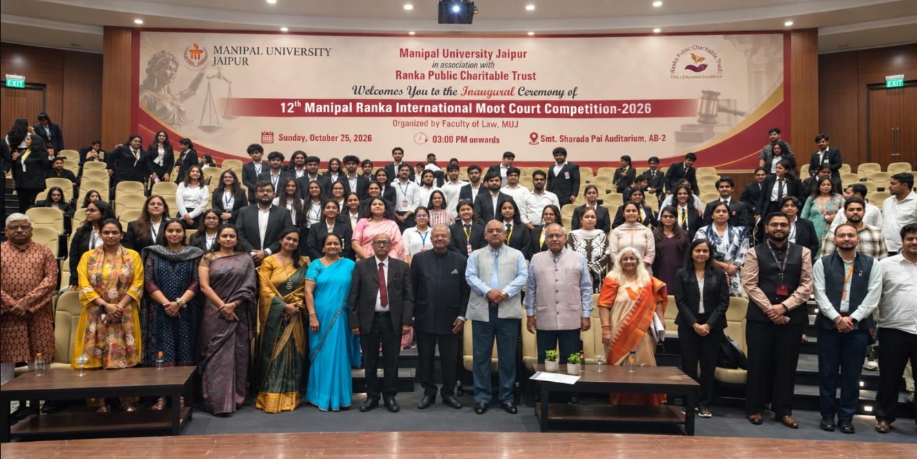 Manipal University Jaipur Hosts 12th Manipal Ranka International Moot Court Competition