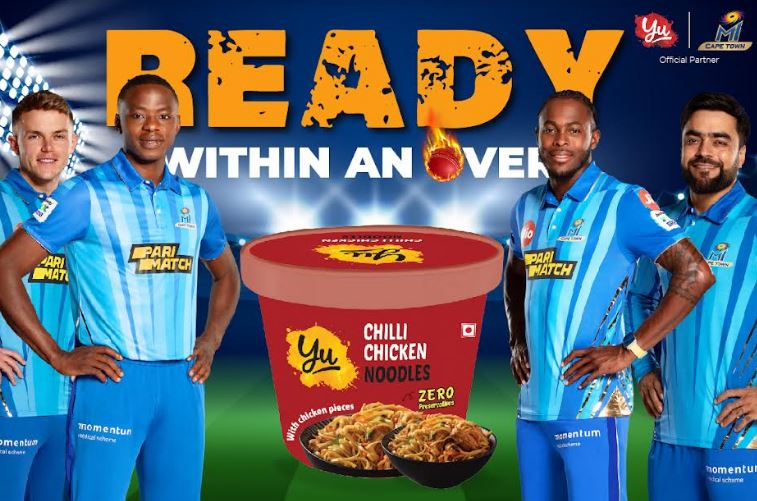 Consumer Foods Brand, Yu Becomes Official Partner of MI Cape Town for SA 20 League
